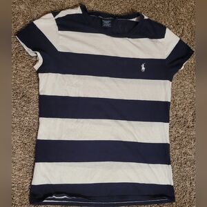 Navy and White Striped T-Shirt